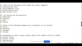 Atomic Spectra  Atomic Nucleus  Nuclear Radiations [upl. by Anialahs]