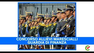 Concorso Allievi Marescialli Guardia di Finanza 2024 – 1330 posti – Aperto ai civili [upl. by Keener]