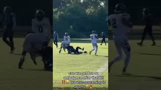 Lil Ronnie Lott Hardest hit ever100 football americanfootball nfl highschoolfootball [upl. by Toland]