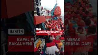 Kapal Penyeberangan Pelabuhan Merak  Bakauheni Lampung Terbakar [upl. by Restivo]