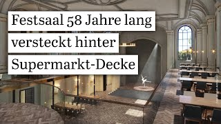 Festsaal aus 1900 war fast 60 Jahre hinter Supermarkt versteckt  Tanzsaal entdeckt Pomp Tegel [upl. by Hollington]