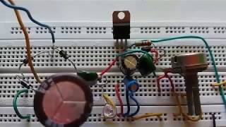 ADJUSTABLE POWER SUPPLY USING IC LM317 1V40V [upl. by Gilleod285]