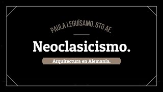 Neoclasicismo Arquitectura en Alemania [upl. by Candie613]