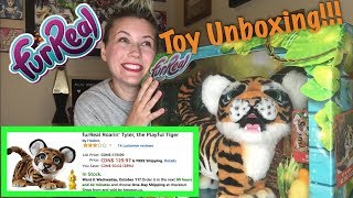 Unboxing My Sons Birthday Present FurReal Tiger🐯 [upl. by Eenaffit]