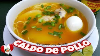 Receta Caldo De Pollo Clasico Delicioso [upl. by Ailyt]