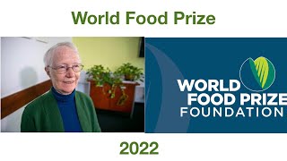 Cynthia Rosenzweig wins World Food Prize 2022  World Food Prize 2022 [upl. by Norab]