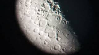 The Moon through the 76700mm Dobsonian 140x [upl. by Steady831]