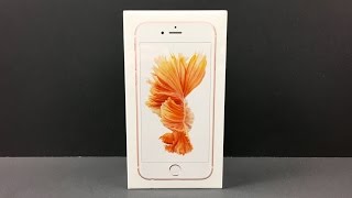 iPhone 6s Rose Gold 64gb Unboxing [upl. by Thurlow]