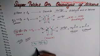 Super Trick on Ozonolysis  Properties of Alkene  Organic Chemistry [upl. by Aznerol]