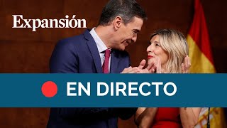 DIRECTO  Pedro Sánchez y Yolanda Díaz llegan a un acuerdo de coalición para formar Gobierno [upl. by Naehs297]