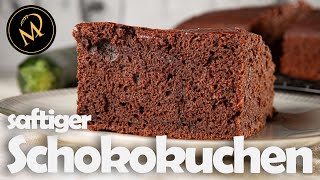 Unglaublich saftiger Schokoladen Zucchini Kuchen  schnelles Rezept [upl. by Ahsekim933]