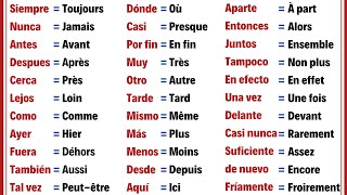 60 Adverbes très Importants et Utiles en Espagnol Pour débutants  Vocabulaire de base Espagnol [upl. by Trumann503]