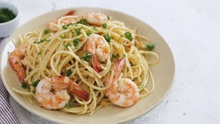 Garlic Shrimp Pasta Recipe  Yummy Ph [upl. by Ramey877]