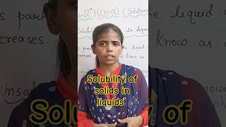 shortsviral Solubility of solids in liquids l Class 12 chemistry ⚗️ CBSE BOARD 2025 By Zubiya mam [upl. by Reinhold890]