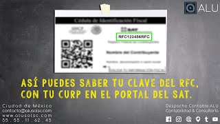 Como sacar el RFC con homoclave empleando la CURP en el portal de tramites del SAT en 2022 ❤️‍🔥 📖 ✏️ [upl. by Raf]