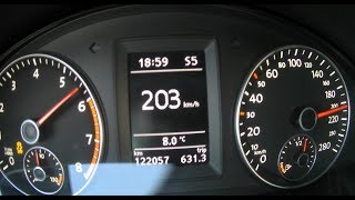 Scirocco 20 TSI 0200kmh acceleration Launch Control [upl. by Gem]