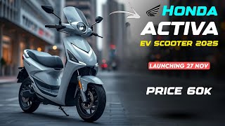 HONDA ACTIVA ELECTRIC SCOOTER 🛵 LAUNCHED with 400KM range 😲 [upl. by Aicilaf]