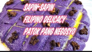 HOW TO MAKE SAPINSAPIN FILIPINO DELICACY SIMPLE AND EASY RECIPE BUSINESS IDEA BY HANNA COOKING [upl. by Hurlee]