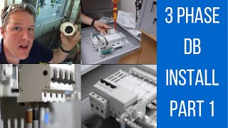 Installing a Three Phase Distribution Board Part 1 of 2 Electricians 3 Phase DB Installation [upl. by Beekman]