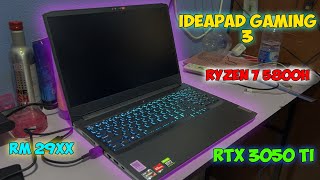 Lenovo Ideapad Gaming 3  Ryzen 7 5800H  RTX 3050 TI  UNBOXING [upl. by Amity866]