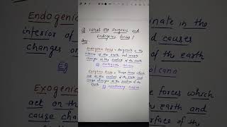 Exogenic amp Endogenic forces CLASS 7 Geography Chapter 3 Our Changing EARTH [upl. by Dinesh]