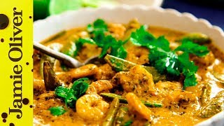 Jamies Thai Red Curry with Prawns  Jamie Oliver [upl. by Earehs]