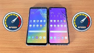 Samsung Galaxy A9 2018 Vs Galaxy A8s 2019 Speed Test [upl. by Estevan]