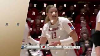 1 Wisconsin Vs Jackson State  First Round  NCAA Women Volleyball Full Game 11302023 [upl. by Irrot74]