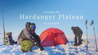 Winter Hiking in Norway  Crossing The Hardanger Plateau in 48 hours 120 km Hardangervidda [upl. by Rupert590]