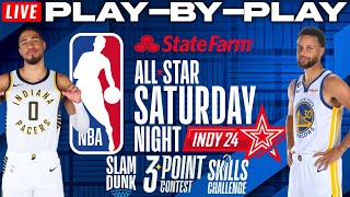 NBA AllStar Saturday Night 2024  Live PlayByPlay amp Reactions [upl. by Nolasba]