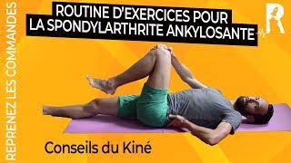 Spondylarthrite ankylosante  traitement naturel et exercices kiné [upl. by Suilmann889]