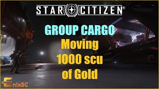 Star Citizen 324 New group cargo  Trading 1000scu of Gold  Freight elevator changes how you trade [upl. by Yecniuq83]