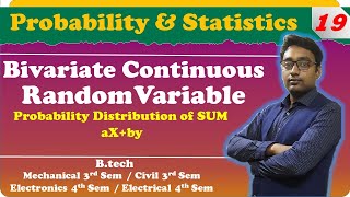 Bivariate Continuous Random Variable  PROBABILITY DISTRIBUTION OF SUM  by Aditya Sir [upl. by Cadell]