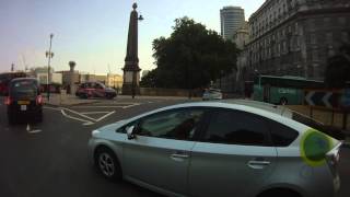 Cyclist headbutts Prius [upl. by Maidel]