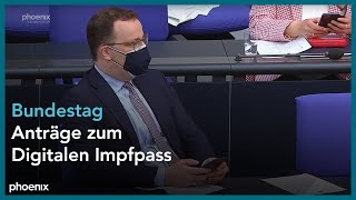 Digitaler Impfpass im Bundestag am 220421 [upl. by Bruckner410]