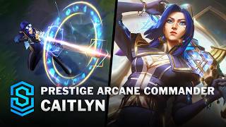 Prestige Arcane Commander Caitlyn Skin Spotlight  PreRelease  PBE Preview  League of Legends [upl. by Htyderem]