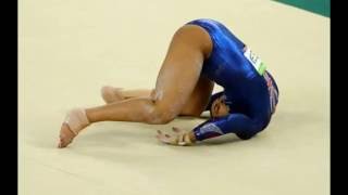 Ellie Downie falls on NECK during gym routine quotI heard a crunch and they put me in a wheelchairquot [upl. by Nnaeus]