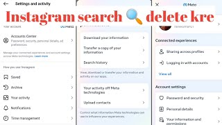 Instagram search history delete Kaise kare  How to Instagram search history delete [upl. by Adelaide313]