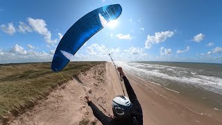 Flow Mullet X 13  flowparagliders  parakiting soaring Wijk aan Zee [upl. by Nilerual]