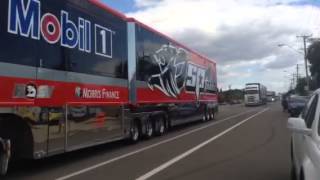 2015 Townsville 400 v8 Supercars truck parade [upl. by Benil]