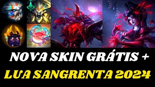 Nova Skin Grátis Revelada pela Riot  Novas Bordas Ícones e Lua Sangrenta 2024 [upl. by Garth529]