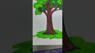 Tree Drawing Simple [upl. by Annoyek]