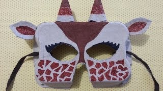 TUTORIAL MASCHERA da un CONTENITORE DELLE UOVA rIcIcLoDiY [upl. by Halyk]