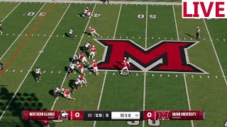 🔴LIVE 🔴Northern Illinois Huskies VS Miami RedHawks  NCAA College Footballweek 13 [upl. by Auqinehs]