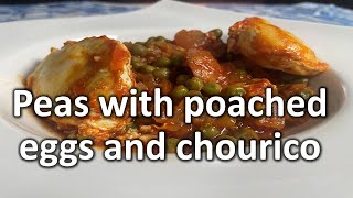 Savory Portuguese Chourico And Pea Stew  Get Ready To Fall In Love portuguesefood [upl. by Ketchan567]