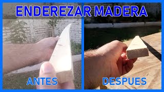 Como enderezar un listón de madera [upl. by Dlaner956]