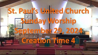 Worship Service for September 29 2024 Creation Time 4 [upl. by Pacorro172]