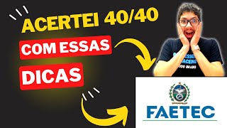 GABARITE A FAETEC 2023 EM 7 PASSOS [upl. by Judd]