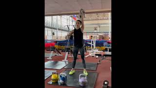 Ksenia Dedyukhina Kettlebell Snatch [upl. by Chelsey]