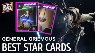 General Grievous BEST STAR CARDS amp BUILD 2023  Battlefront 2 [upl. by Tterab648]